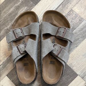 Birkenstock Two-Strap Suede Sandals